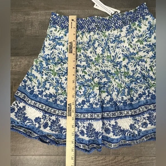 NEW Alice + Olivia Crawford Smocked Mini Skirt - Picture 8 of 15